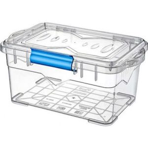 Recipiente plastico con tapa para almacenar alimentos 0.75 Lt