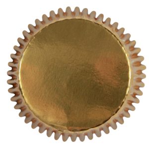 Cubilete para cupcake de papel (paq. 30und) dorado