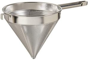 Colador chino malla gruesa de acero inoxidable 8"