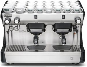 Máquina de Espresso 2 Grupos Semiautomática Compacta Negro 220V/60Hz/1Ph