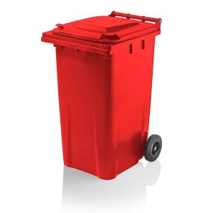 Contenedor con rueda 240L de plástico negro