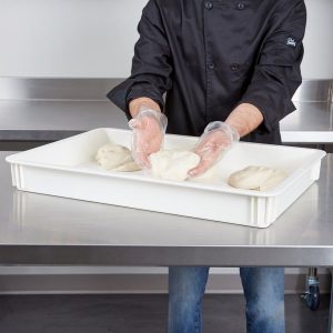 Contenedor para Almacenar Masa de 18"x26"x3" Blanco
