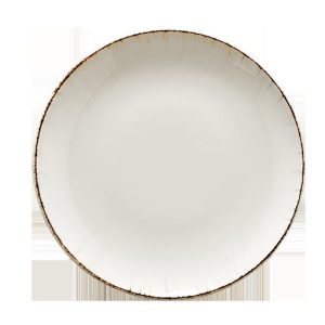 RETRO: Plato Redondo de Porcelana de 10-5/8" Crema
