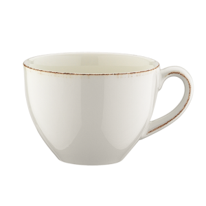 RETRO: Taza de Porcelana de 7.77 Onzas Crema