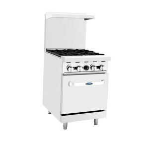 Cocina de 4 Quemadores con Horno de 24" a Gas