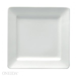 BUFFALO: Plato Cuadrado de Porcelana Blanco de 7-1/4"x7-1/4"