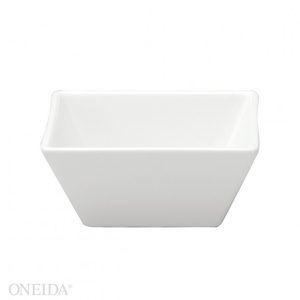 BUFFALO: Tazón Cuadrado de Porcelana Blanco de 15.5 Onzas