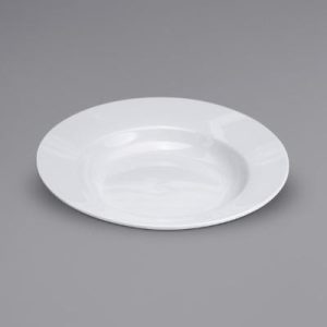 BUFFALO: Tazón de Sopa Borde Ancho de Porcelana Blanco de 23.5 Onzas