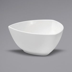BUFFALO: Tazón Triangular de Porcelana Blanco de 53.5 Onzas
