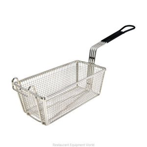 Canasta para freir con mango negro, 11" x 5 3/8 x 4 1/8