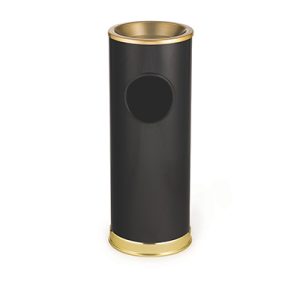Cenicero 3.5gal-13L de acero inox. Negro/bronce