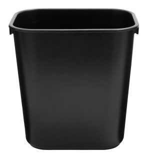Papelera de Plástico de 13-5/8 Qt Negro