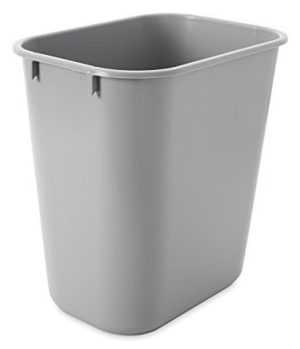 Papelera 13 5/8Qt-12.9L de plástico gris
