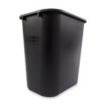 Papelera de Plástico de 28-1/8 Qt Negro