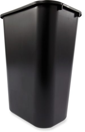 Papelera de Plástico de 41-1/4 Qt Negro