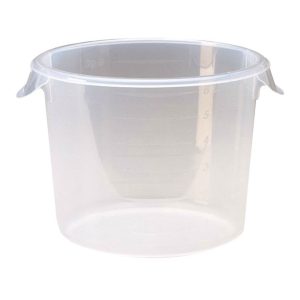 Recipiente Redondo de Policarbonato de 6 Qt Transparente