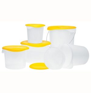 Contenedor redondo 8 Qt/ 7.57L de polipropileno blanco