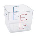 Recipiente Cuadrado de Policarbonato de 6 Qt Transparente