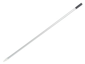 Palo para escoba con punta roscada plástica 57" de aluminio gris