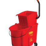 Exprimidor para lampazo  35Qt de plástico rojo
