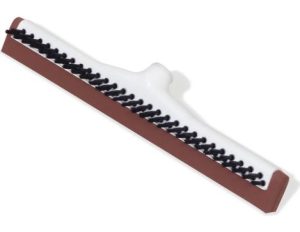 Escurridor con cepillo 18" de plástico-neopreno rojo