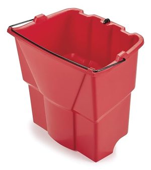 Cubeta 18Qt para exprimidor de  35QT de plástico rojo