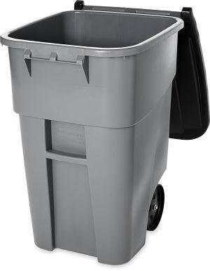 Contenedor Brute Rollout con Tapa de 50 Galones Gris