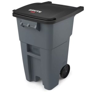 Contenedor Brute Rollout con tapa 50gal-189.3L de plástico gris