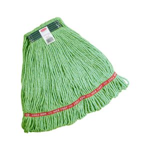 Mecha para lampazo extremos en bucle 1"-16oz de hilo algodón e hilo sintético  verde