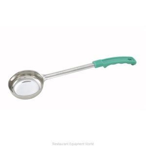 Cuchara porcionadora 4 oz, acero inoxidable con mango verde