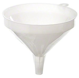 Embudo Plástico Blanco 5 1/4"