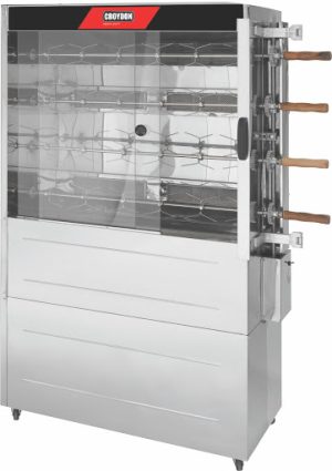 Asador De Pollo 4 Varas a Gas 110V/60Hz/1Ph