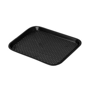 Bandeja de Comida Rápida de Polipropileno de 12"x16-1/4" Negro