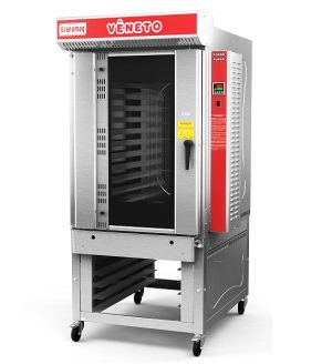 Horno de Convección VENETO, de 10 Bandejas Acero Inoxidable con Vaporizador a Gas 110V/60Hz/1Ph