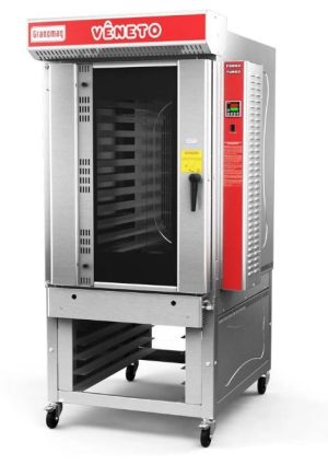 Horno de Convección VENETO, de 10 Bandejas Acero Inoxidable con Vaporizador a Gas 220V/60Hz/1Ph