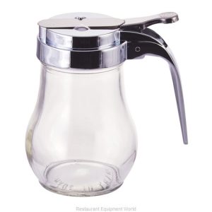 Dispensador de sirope 6 oz, vidrio contapa de acero inoxidable