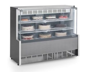 Vitrina Refrigerada de 1.40 mts Acabado Marmol 120V/60Hz/1Ph