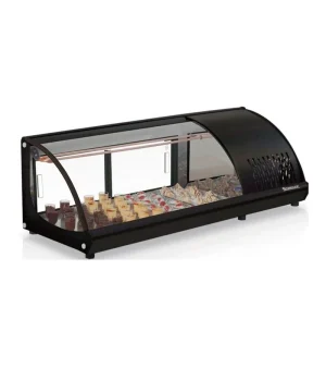 Vitrina refrigerada de sushi 1.2 mts Negro