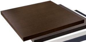 Top laminado para mesa 30"x30" color castaño