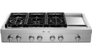 Parrilla de Gas empotrable 48" con 6 quemadores acero inoxidable