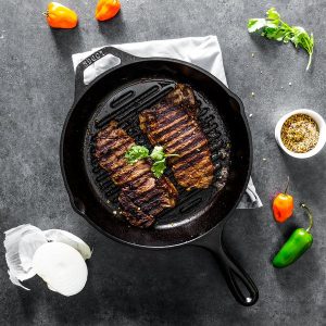 Sarten/grill de 10 1/4" de hierro fundido