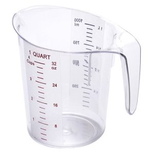 Jarra plástica de medida 1 Qt
