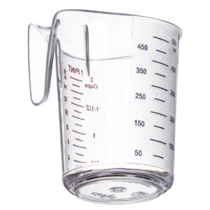 Vaso medidor de 1 Qt de Plastico