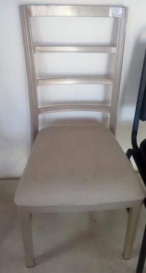 Silla de aluminio, asiento de tela color D802-6