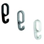 Gancho de seguridad P/perchas de plastico cafe