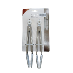 Set de 2 Tenazas Tamaño Mini de Silicone Blanco