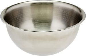 Tazón para mezclar de 5qt heavy duty, acero inoxidable