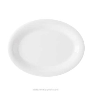 Plato Ovalado de Melamina de 13-1/2"x10-1/4" Blanco