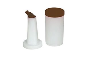 Contenedor Plástico C/Tapa Café 1 Qt