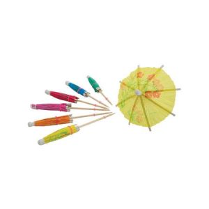 SOMBRILLA PARA DECORAR BEBIDAS PAQUETE DE 144 UNIDADES